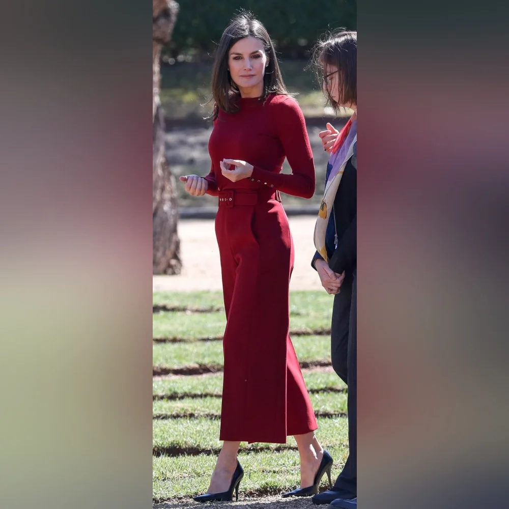 Hugo Boss Red Wide Leg Pants - Picture 5 of 12